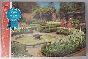 Vintage Jaymar 1000 Piece Picture Puzzle Tyron Palace Garden  Sealed  L@@K - Bild 1 von 3