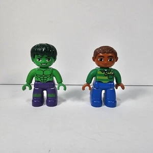 Lego Duplo Figurine Hulk & Mann lotto di 2 maglioni blu verde marrone 47394pb191 - Foto 1 di 8