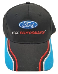 Ford Performance Embroidered Logo Baseball Cap Hat Black Official Licensed - Picture 1 of 2