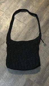 Bolso Hobo Bandolera Crochet The Sak Talla Mediana Negro - Imagen 1 de 10