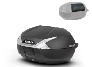 SHAD SH47 BAULETTO SH 47 TOP CASE 47 LT CON SCHIENALINO E PIASTRA UNIVERSALE - Picture 1 of 1