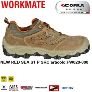 SCARPE ANTINFORTUNISTICA COFRA NEW RED SEA S1 P SRC pelle scamosciata forata - Imagen 1 de 4