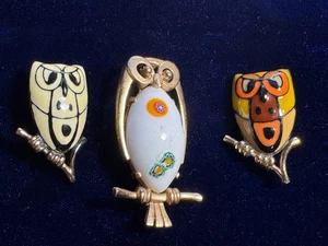 Eisenberg Eule Broschen 3er Set - Bild 1 von 7