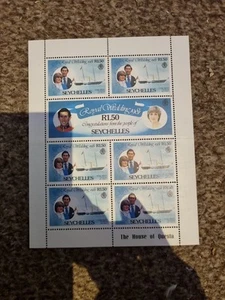 Princess Diana Royal Wedding Booklet Pane Seychelles 1981 - Picture 1 of 1
