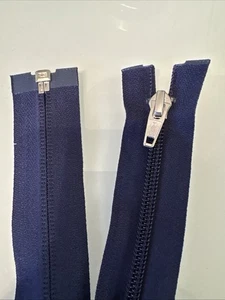 1 Reißverschluss blau 155 cm YKK Teilbar Metallspirale - Bild 1 von 1