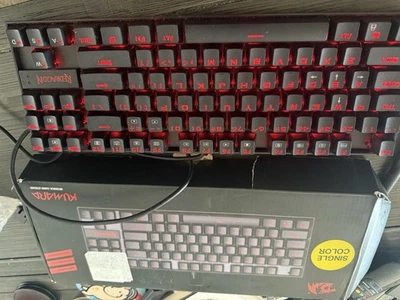 Redragon K552 Wired Mechanical Gaming Keyboard Red Backlight Open Box Tested - Image 1 of 4