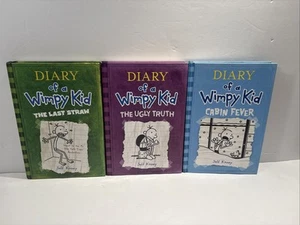 Diary Of A Wimpy Kid Books Lot of 3 Hardback - Picture 1 of 18