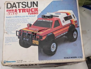 Vintage Yonezawa Datsun 2wd & 4wd RC Truck Turbo-1/14 In Box - Read description - Bild 1 von 10