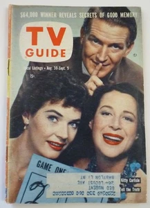 New York Metro Aug 30 1958 TV Guide TO TELL THE TRUTH Dr Joyce Brothers SEA HUNT - Picture 1 of 2