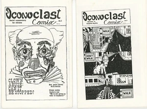 1983, #1 & #2 ICONOCLAST COMIX INDEPENDENT PUBLISHED RICHMOND, VA. COMICS, RARE - Bild 1 von 7