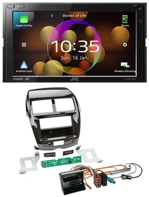 JVC DAB MP3 2DIN Bluetooth USB Autoradio für Citroen C4 Mitsubishi ASX Peugeot 4 - Bild 1 von 4