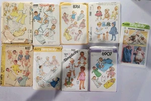 Vintage Infant &Toddler Sewing Patterns Mixed Brands 1950'+ McCalls Simplicity+ - Picture 1 of 9