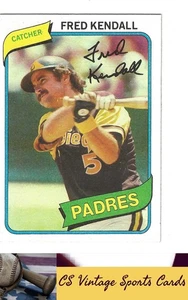 1980 Topps #598 Fred Kendall NR-MT - Bild 1 von 2