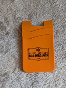 Harley Davidson Porta Carte di Credito per Barra Telefono e Scudo 2024 Arancione - Foto 1 di 4