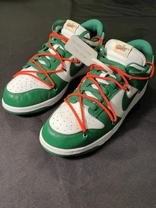 ZAPATILLAS NIKE OFF WHITE DUNKS VERDE PINO BAJAS CUERO TALLA 44 11 AUTÉNTICAS - Imagen 1 de 24