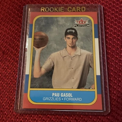 Fleer Platinum Pau Gasol #235 Rookie RC HOF 2001-02 Foto 1 de 2