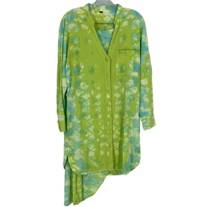 Young Fabulous & Broke Oceanside Hemdblusenkleid Leinen in SeaBoa Small - Bild 1 von 7