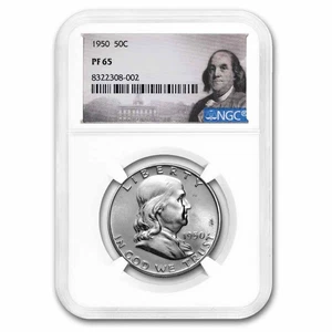 1950 Franklin Half Dollar PF-65 NGC - Picture 1 of 3