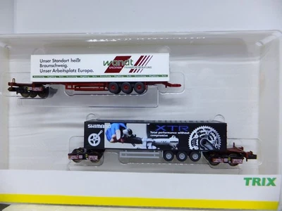 Minitrix 13492 Kombi-Rail Wagen-Set Wandt Shimano Taschenwagen OVP unbenutzt  N - Bild 1 von 3