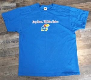 Camicia portellone posteriore University of Kansas Jayhawks Attenzione al Phog XL blu - Foto 1 di 4