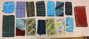 Men's Pocket Squares Silk Lot of 15 - Picture 1 of 5