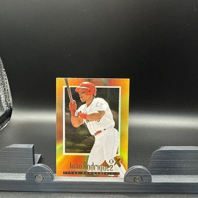 Iván Rodriguez 1997 SkyBox E-X2000 #47 Salón de la fama Texas Rangers como nuevo Foto 1 de 2