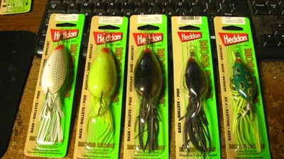 Heddon "Moss Boss". weedless spoon, nip, 5 ct, 2 sizes, 4 colors, free shipping - Image 1 of 4