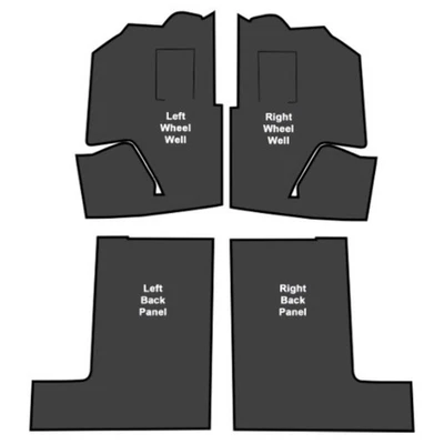 Sound Deadener for 1968-1975 Chevrolet Corvette Coupe Mastic with Pad Rear 4Pc Foto 1 de 4