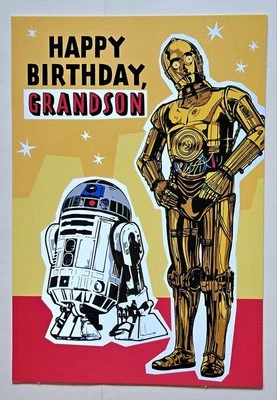 Happy Birthday, Grandson! / Star Wars Greeting Card/ (incl. Envelope 5×7") - Image 1 of 4
