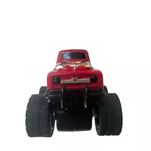Pull Back Die-Cast Metal Vehicle Patriotic MONSTER PICK UP TRUCK (Red) (2 inch) - Picture 1 of 7