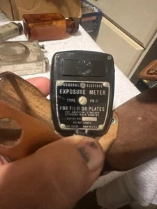 Medidor de exposición General Electric tipo PR-1 con estuche de cuero - Imagen 1 de 4