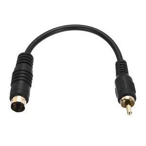 Adaptador convertidor de transferencia de 4 pines S-Video macho a RCA macho para TV DVD - Imagen 1 de 12