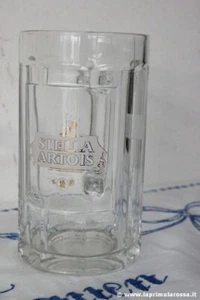 BOCCALE DA BIRRA VINTAGE IN VETRO STELLA ARTOIS H cm 16 - Picture 1 of 4