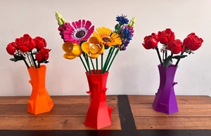 Display Vase For Lego Bouquet - 3D Printed Display Vase for Ornamental Flowers - Picture 1 of 6