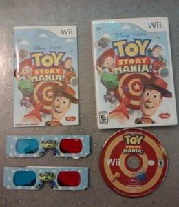 Toy Story Mania (Nintendo Wii, 2009) CIB w 2 3D glasses Tested Buzz Woodie  - Picture 1 of 2