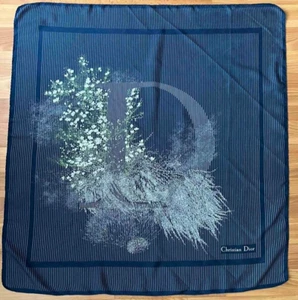 CHRISTIAN DIOR silk scarf, 80x76 cm. - Picture 1 of 10