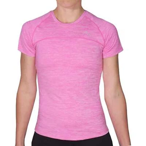 More Mile Heather Girls Running Top Pink Short Sleeve Junior Kids Run T-Shirt - Picture 1 of 2