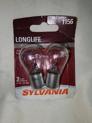 Sylvania Long Life 1156 26.9W duas lâmpadas de backup luz reversa atualização de substituição - Imagem 1 de 2