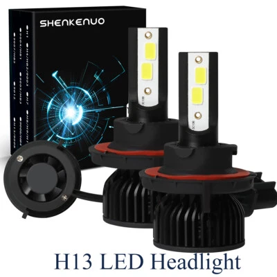 For Pontiac Torrent 2006-2009 Combo 9008 H13 LED Headlights Bulbs High Low Beam - Image 1 of 4