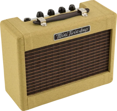 SALE! Fender Mini '57 Twin Amp,9v Battery Powered,Two 3" Speakers,1 W,0234812000 - Image 1 of 4
