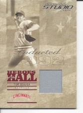 2005 Donruss Studio Heroes of the Hall Tom Seaver Jersey Card HH-5 121/150 