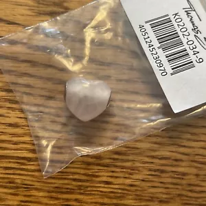 NUEVO Thomas Sabo Karma Cuentas Corazón Rosa Piedra Vidrio Plata K0202-34-9 Joyería - Imagen 1 de 5