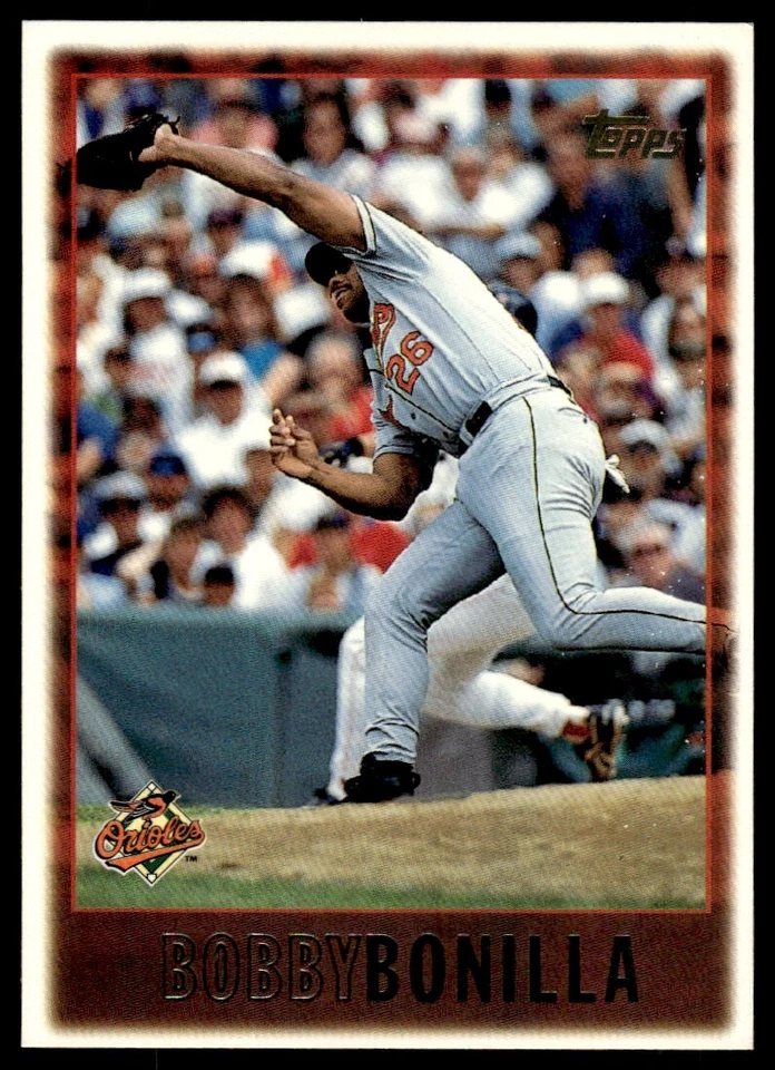 1997 Topps Baseball Card Bobby Bonilla qq Baltimore Orioles #374 - Image 1 of 2
