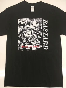 Bastard Punk Band schwarzes T-Shirt mit handgezogenem Siebdruck - Bild 1 von 1