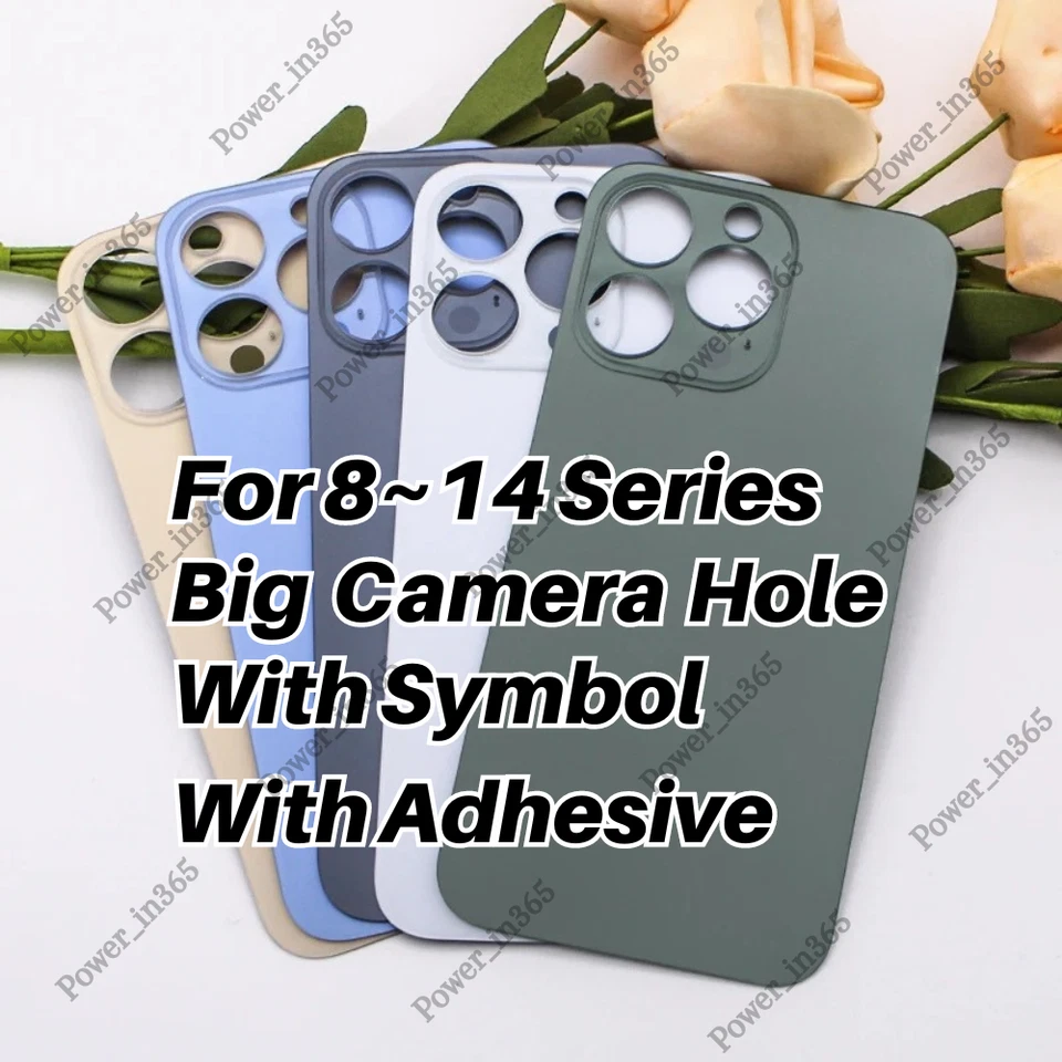 Repuesto de vidrio trasero agujero grande cubierta trasera lote al por mayor para i 14 13 12 11 XR 8 Foto 1 de 1