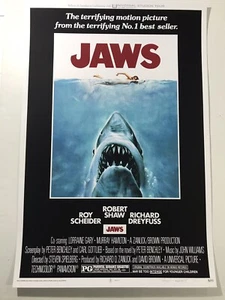 Jaws Roger Kastel Signed Mondo Print Movie Poster Shark Not One Sheet - Picture 1 of 12