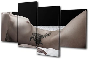 Erotic Sexy Female NUDES MULTI CANVAS WALL ART Picture Print VA - Picture 1 of 1