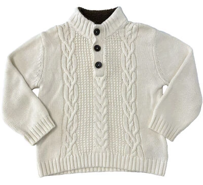 Suéter Cherokee tejido pulóver niños talla 5T marfil Foto 1 de 4