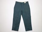 Pantalon de travail sergé homme vintage des années 60 36 x 28 voiles sanforisé vert États-Unis