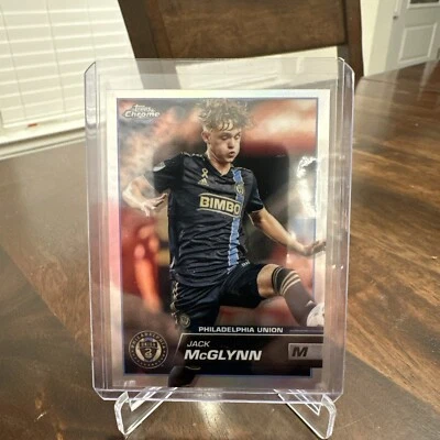 2023 Topps Chrome MLS JACK McGLYNN REFRACTOR PHILADELPHIA UNION #1 - Image 1 of 3